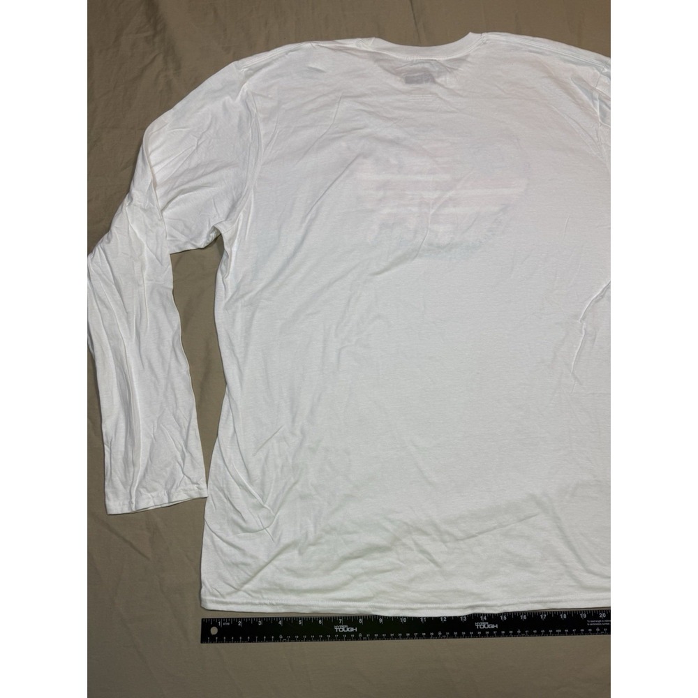 NWOT! LA Rams NFL Team Apparel, Men's Long Sleeve Size 2XL White, American Flag - Picture 12 of 13